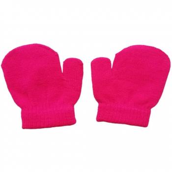 Gants d'hiver solides pour garçons et filles