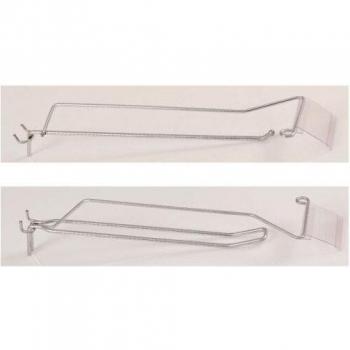 Gancio doppio con ancoraggio prezzi per pannelli di vetrina (30 mm × 5 cm)