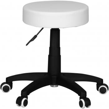 AMSTYLE Hocker Design Arbeitshocker verstellbar Kunstleder Schwarz