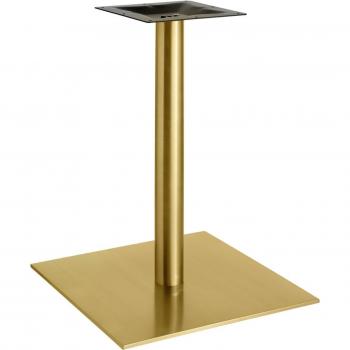 Pie de mesa cuadrado Orio VEGA; 55x55x72 cm; dorado