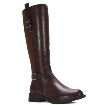 Brown Seraphine Knee‑High Ride Boot – Xy London – Size 7