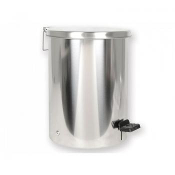 Cestino rifiuti inox c/secc pl
