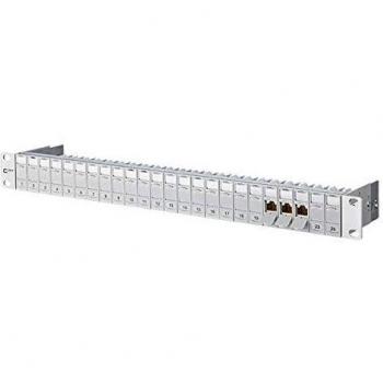 Metz Connect BTR E-DAT modul 24x8 Patch Panel Hellgrau, RAL 7035 1U 24 Ports (130920-E)