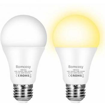 Bombilla E27 con Sensor de Luz 12W Blanco Frío