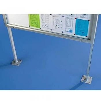 EUROKRAFTpro Vitrine d'affichage aluminium intérieure extérieure porte haut 2125 x 1067 mm 27 feuilles A4