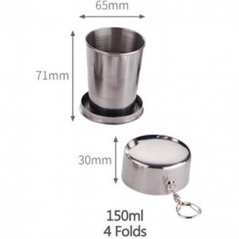 Verre Café Pliable Acier Inoxydable 75 ml