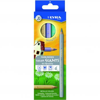 Lyra Crayons couleur métallique – set 6