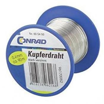 BKL Kupferschaltdraht Ø 0,6 mm 100 Meter – verzinnt