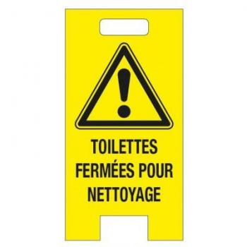 Chevalet de nettoyage sanitaire toilettes fermées