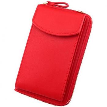 Cartera de gran capacidad CARTELO, bolso bandolera de cuero suave para mujer, con cremallera, versión coreana