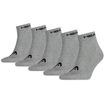 Calcetines cortos unisex Head 5 pares gris 2.5-5