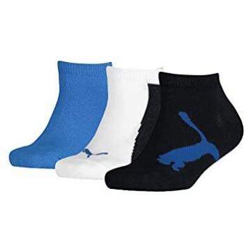EU 31‑34 Puma BWT Sneaker Socks Set for Boys – Navy, White & Strong Blue