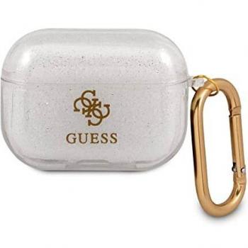 Guess Transparente Glitzer Kopfhörertasche