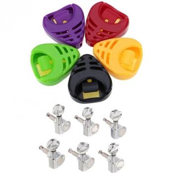 Heart-Shaped Plectrum Holder and Machine Heads