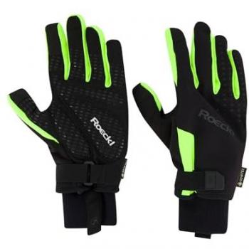 Roeckl Rocca 2 GTX Winter Fahrrad Handschuhe lang schwarz/gelb Größe 9,5