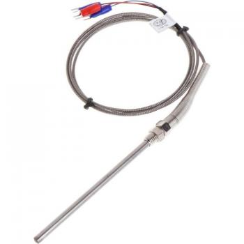Conector PT100 Hilo M8 1 m – Cable Sonda de Termopar 100 mm (Triple Cables)