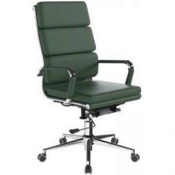 Executive Green Avanti High‑Back Leather Seat