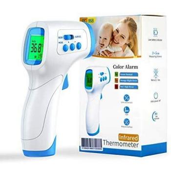 Thermomètre frontal sans contact IDOIT pour adultes avec alerte fièvre et mémoire