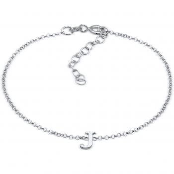 Elli Armkette mit Initialen J aus 925 Silber