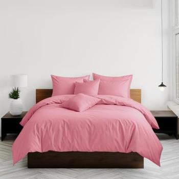 Blush Breeze PolyCotton Bedset – Easy‑Wash Duvet & Pillowcases (Single)