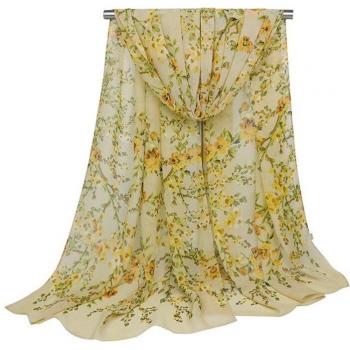 Chal de gasa con estampado para dama