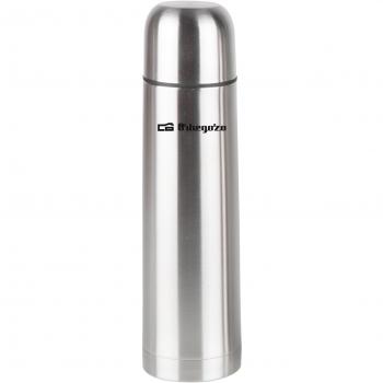 Orbegozo TRL 10060 Thermal Water Bottle for Beverages, Made of Stainless Steel, With Dosing Push Button and Suitable for Hot and Cold Liqu