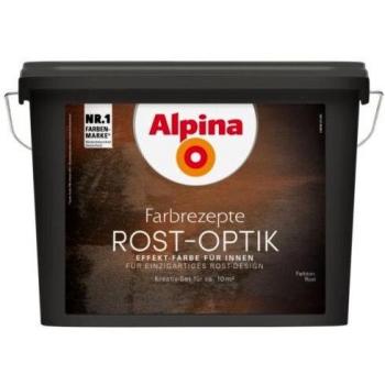 Alpina Farbrezepte Rostoptik bis 10m² Set Rost Optik Kreativ Effekt Rostfarbe