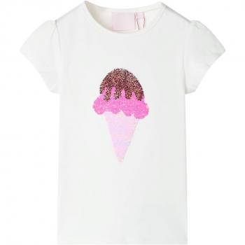 VidaXL Youth T-shirt Ecru 104