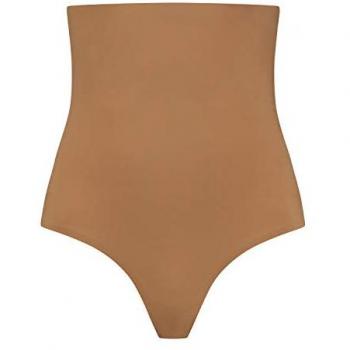 String taille haute invisible contrôle bas marron