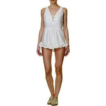 Women's Honolulu Casual Jumpsuit – White, Medium Size