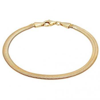 Armband Kuzzoi 21 cm Schlangenkette Fischgräte Silber 925