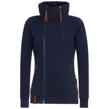 Naketano Weibliche Jacke mit Reißverschluss Hamza Bau Ma III Dunkelblau XS