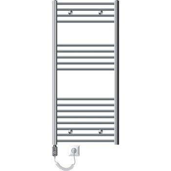 Radiateur ECD Germany 600×1200 mm – Chrome courbé – Raccord latéral – 1200 W – Sèche‑serviettes