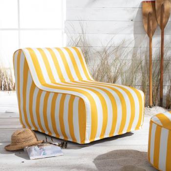 Fauteuil gonflable déperlant Jaune