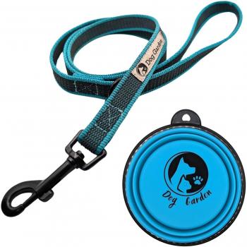 Tigela de Agua y Collar Azul Celeste DogGarden