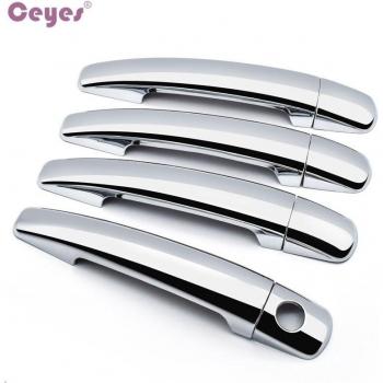 Ceyes Silver ABS Car Styling Cover Set for Peugeot 206 207 208 307 308 406 407 3008