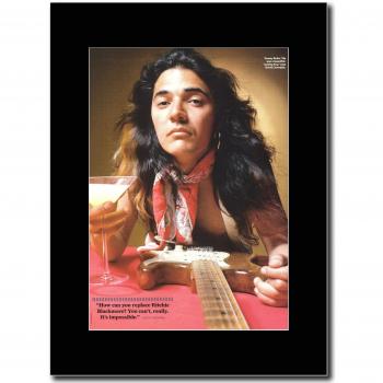 Matt Black Mounted Tommy Bolin Deep Purple Gasoline Rainbow Promo