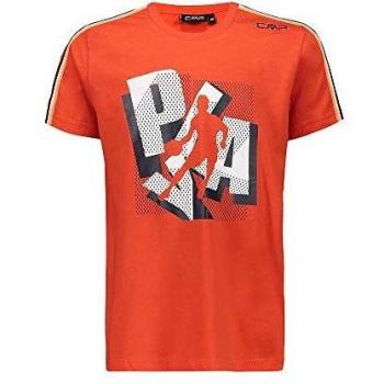 CMP Jungen Shirt 30D8234 – Flame Design in 100 % Baumwolle (Größe 128)