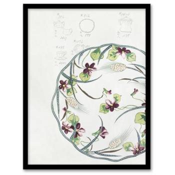 Noritake Vintage Garden Plate – Green, 12×16” Wall Decor