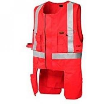 Krähe WORKWEAR Blaklader Weste, hi-vis rot, M