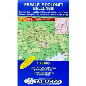 Prealpi e Dolomiti bellunesi 1:25.000