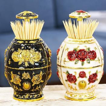 Chinese Style Toothpick Jar with Pops