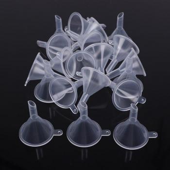 Flacons de parfum en plastique, 20 mini entonnoirs inclus