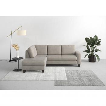 Ecksofa Summer L‑Form – Home Affaire, mit Ottomane, Cord‑Bezug, Schlafbett möglich