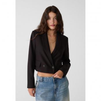 Stradivarius Eleganter Kurzblazer Schwarz XS