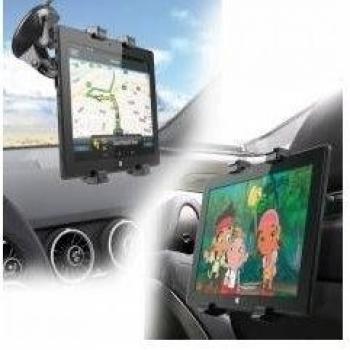Soporte Universal DE Coche 2 EN 1 Phoenix PHCARHOLDERG+ con Soporte 1 X Ventosa / 1 X REPOSACABEZAS VALIDO para Tablets hasta 1