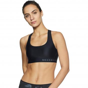 Under Armour Women's Black Medium Support Crossback Bra