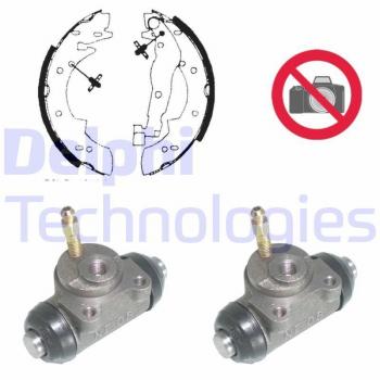 Delphi KP875 Bremsbacken (vorinstalliert) für Renault