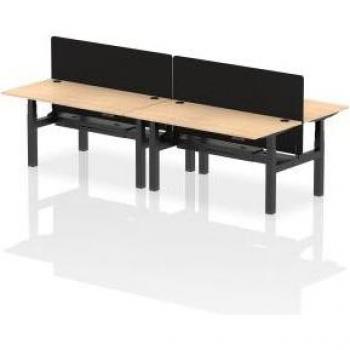 Air Back-to-Back 1600x800 Height-Adjustable 4 Person Office Bench