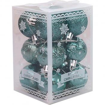 Decoración de Navidad: bolas colgantes resistentes de 4cm, 12 piezas